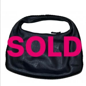 Bottega Veneta black leather intercciato bag